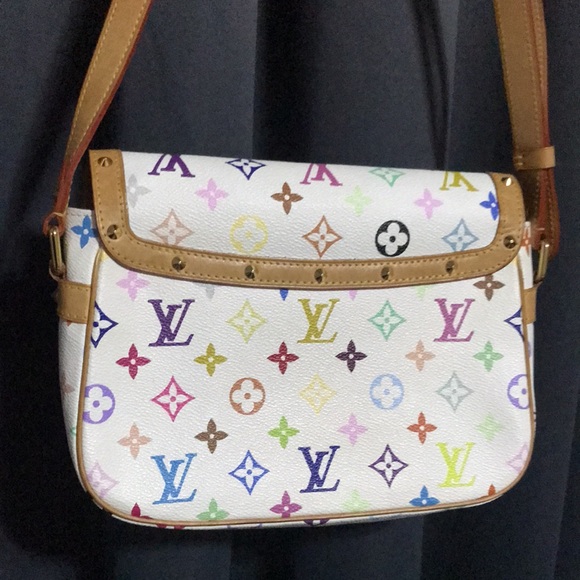 💎✨ COLLECTABLE ✨💎 SOLOGE LOUIS VUITTON MULTICOLOR CROSSBODY DISCONTINUED - Picture 11 of 15